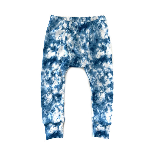 RTS Tie Dye Ribbed Lounge Jogger - Blue