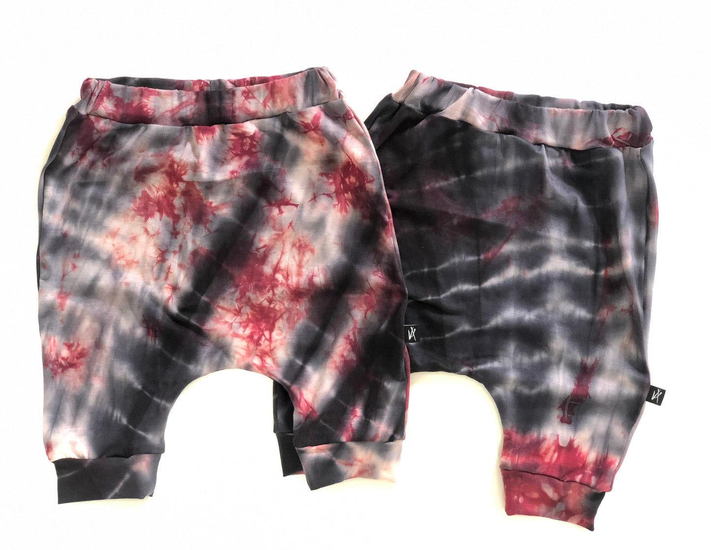 RTS Navy Deep Red Tie Dye Shorts