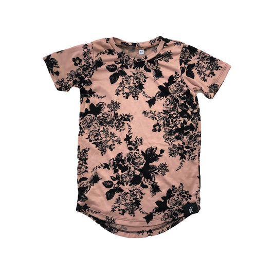 RTS Taupe Floral Tee