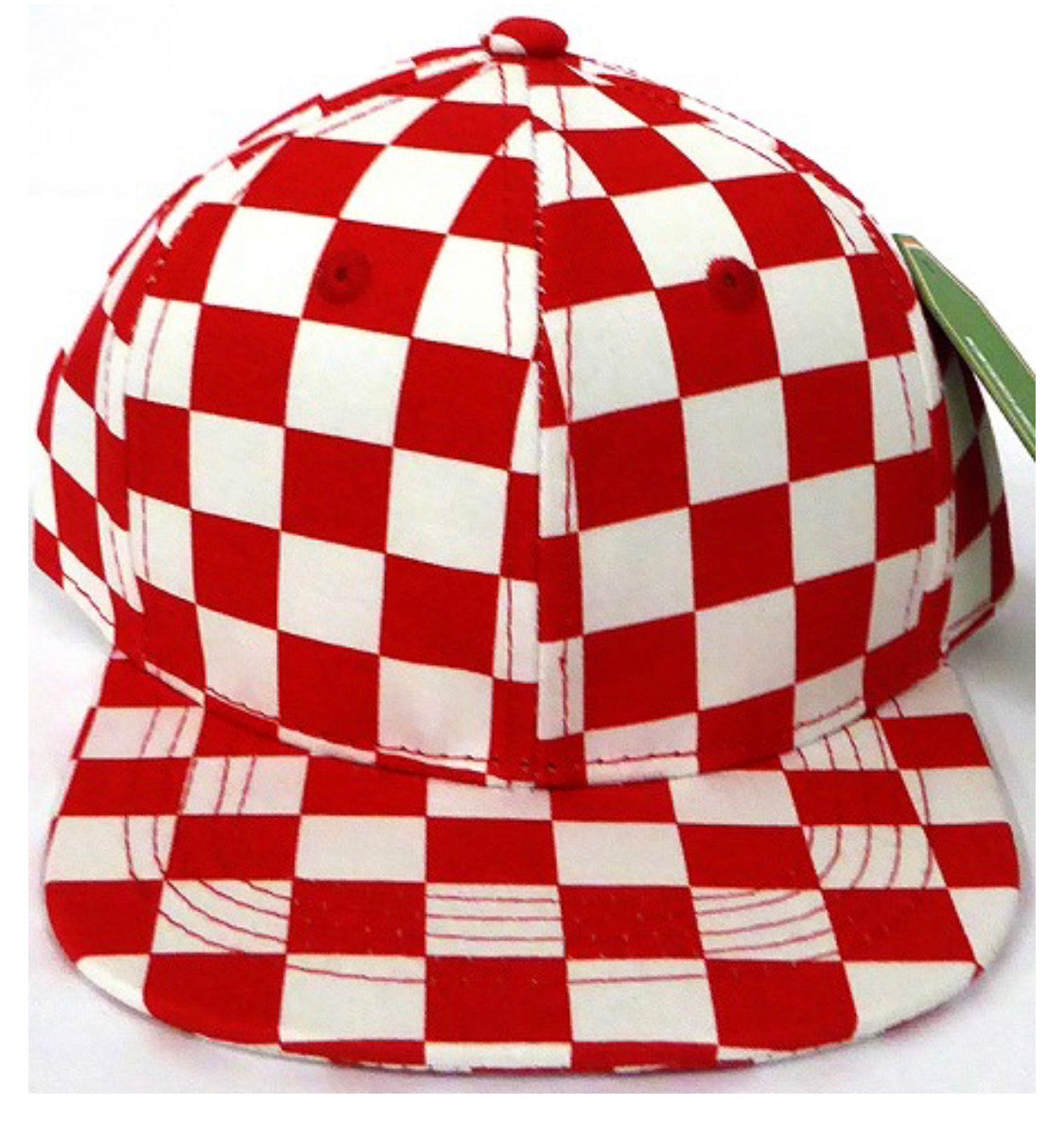 INFANT Red Check Snapback