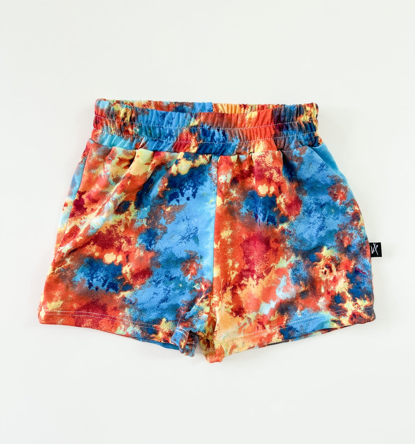 All day play shorts - Watercolor Tie Dye